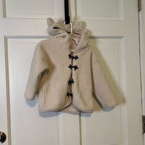 Jessica Simpson Beige Kids Coat with Bear Ears